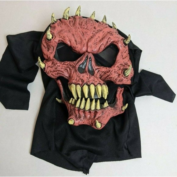 Easter Unlimited Red Devil Horns Halloween Kids Costume Mask - Picture 1 of 5